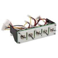 Lamptron Hummer 5 Port Military Switch Panel - Argento
