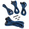 Corsair Premium Sleeved PSU Cable Kit Starter Package, Type 4 (Generation 3) - Blu/Nero