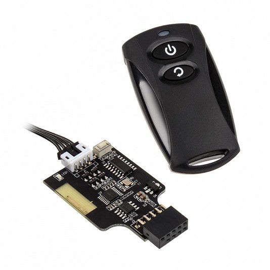Silverstone SST-ES02-USB 2.4G Telecomando Wireless con Interruttore Power/Reset Silverstone SST-ES02-USB 2.4G Telecomando Wireless con Interruttore Power/Reset