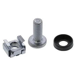 InLine Kit Viti Rack, Dadi gabbia M6 / fori quadri HU - 50 Pezzi InLine Kit Viti Rack, Dadi gabbia M6 / fori quadri HU - 50 Pezzi