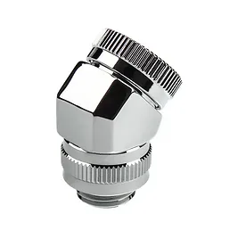 PHANTEKS Adattatore Tubo Acrilico 12mm 45° / G1/4 - Cromato, Ruotabile PHANTEKS Adattatore Tubo Acrilico 12mm 45° / G1/4 - Cromato, Ruotabile