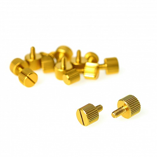 DimasTech Kit Viti Zigrinate M3, 10 Pezzi - Luxury Gold DimasTech Kit Viti Zigrinate M3, 10 Pezzi - Luxury Gold