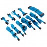 Corsair Premium Sleeved DC Cable Pro Kit, Type 4 (Generation 4) - Blu