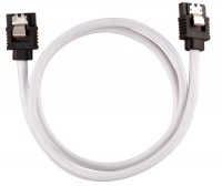 Corsair Premium Sleeved SATA Cable - SATA 6Gbps 60cm, Bianco