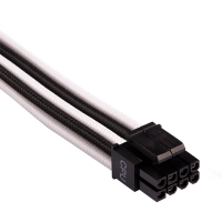 Corsair Premium Sleeved DC Cable Kit Starter, Type 4 (Generation 4) - Bianco/Nero