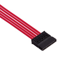 Corsair Premium Sleeved DC Cable Pro Kit, Type 4 (Generation 4) - Rosso