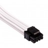 Corsair Premium Sleeved EPS12V CPU cable, Type 4 (Generation 4) - Bianco
