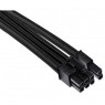Corsair Premium Sleeved Split PCIe cable, Type 4 (Generation 4) - Nero