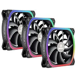 Enermax SQUA R.G.B. Ventola LED Addressable, Kit 3 ventole - 120mm Enermax SQUA R.G.B. Ventola LED Addressable, Kit 3 ventole - 120mm