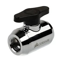 Corsair Hydro X Rubinetto 2x G1/4 (Ball Valve) - Cromato Corsair Hydro X Rubinetto 2x G1/4 (Ball Valve) - Cromato