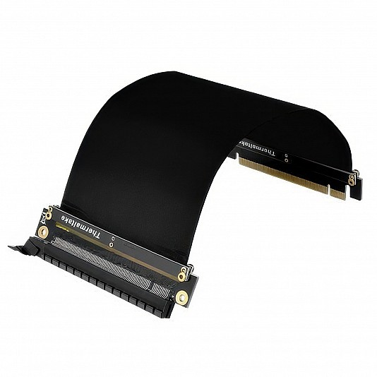 Thermaltake Gaming PCIe 3.0 X16 Riser Card Cable - Nero Thermaltake Gaming PCIe 3.0 X16 Riser Card Cable - Nero