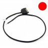 XSPC Single 3mm LED SATA Wire - Rosso