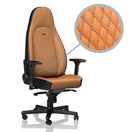 noblechairs ICON Real Leather Gaming Chair - Marrone/Nero noblechairs ICON Real Leather Gaming Chair - Marrone/Nero