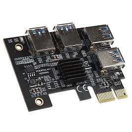 Kolink ADATTATORE PCIe x1 / Quad x16 - Quad-Mining/Rendering Upgrade Kolink ADATTATORE PCIe x1 / Quad x16 - Quad-Mining/Rendering Upgrade