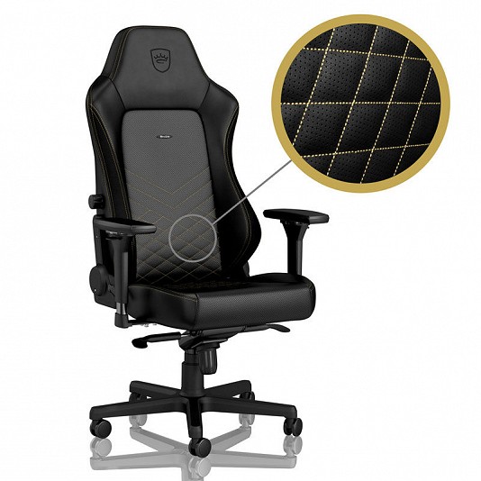 noblechairs HERO Gaming Chair - Nero/Oro noblechairs HERO Gaming Chair - Nero/Oro