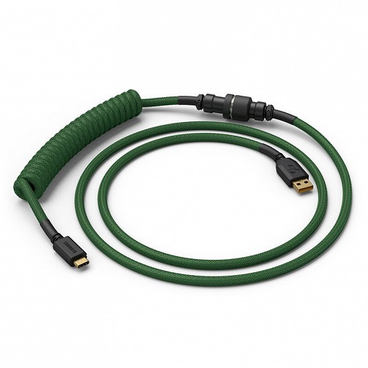 Glorious PC Gaming Race Coiled Cable, cavo a spirale da USB-C a USB-A - 1.37 m - Verde Glorious PC Gaming Race Coiled Cable, cavo a spirale da USB-C a USB-A - 1.37 m - Verde