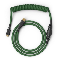 Glorious PC Gaming Race Coiled Cable, cavo a spirale da USB-C a USB-A - 1.37 m - Verde