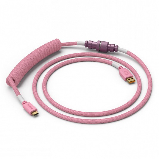 Glorious PC Gaming Race Coiled Cable, cavo a spirale da USB-C a USB-A - 1.37 m - Rosa Glorious PC Gaming Race Coiled Cable, cavo a spirale da USB-C a USB-A - 1.37 m - Rosa