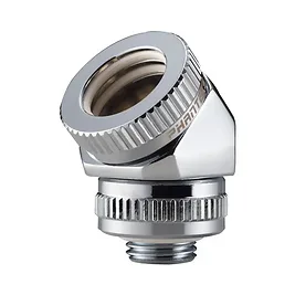 PHANTEKS Raccordo Rotante 45° per Tubo Rigido da 16 mm - Cromato PHANTEKS Raccordo Rotante 45° per Tubo Rigido da 16 mm - Cromato