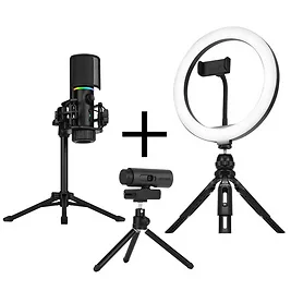 Streamplify Pack Base per Streaming - Camera, Microfono, Light 10 Streamplify Pack Base per Streaming - Camera, Microfono, Light 10