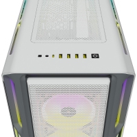 Corsair iCUE 5000T RGB Tempered Glass Mid-Tower Smart Case - Bianco