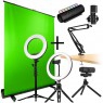 Streamplify Pack Completo per Streaming - Camera, Mic, Light 10, Light 14, Green Screen