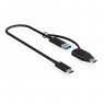 Icy Box IB-CB033 Cavo USB 3.1 Type-C a USB 3.1 A e C M/M - 35 cm