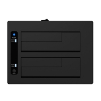 Icy Box IB-127CL-U3 Docking & Cloning Station per 2 HDD/SSD, USB 3.0, RGB - Nero