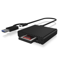 Icy Box IB-CR404-C31 CFexpress card reader, USB 3.2 (Gen 2) Type-C e Type-A - Nero