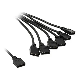 EK Water Blocks EK-D-RGB 6-Way Splitter Cable EK Water Blocks EK-D-RGB 6-Way Splitter Cable