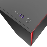NZXT H710 Gaming Case - Nero/Rosso con Finestra in Vetro Temperato