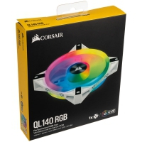 Corsair QL Series QL140 RGB LED, 140mm - No Controller - White