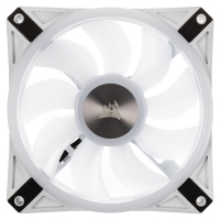 Corsair QL Series QL120 RGB LED, 120mm - Kit 3 Ventole & Lighting Node CORE - Bianco