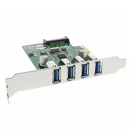 InLine Controller PCIe USB 3.0 4 Porte + Adattatore Low Profile InLine Controller PCIe USB 3.0 4 Porte + Adattatore Low Profile