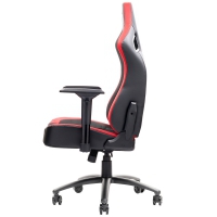 iTek Gaming Chair SCOUT PM30 - PVC e Tessuto, Braccioli 4D - Nero/Rosso