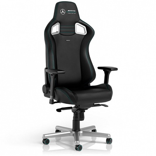 noblechairs EPIC Gaming Chair - Mercedes-AMG Petronas Formula One Team Edition noblechairs EPIC Gaming Chair - Mercedes-AMG Petronas Formula One Team Edition