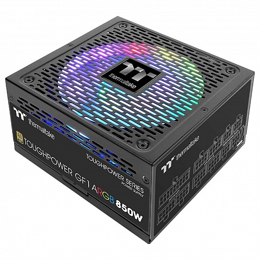 Thermaltake Toughpower GF1 A-RGB 80 Plus Gold PSU, Modulare - 850 Watt Thermaltake Toughpower GF1 A-RGB 80 Plus Gold PSU, Modulare - 850 Watt