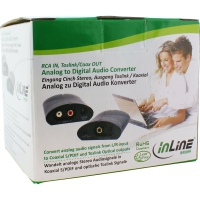 InLine Convertitore Audio Digitale - Analogico Opto-Toslink, RCA (S/PDIF) / RCA
