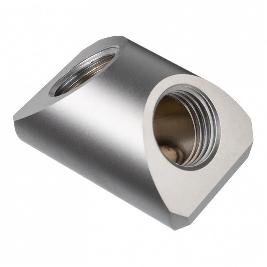 EK Water Blocks EK-Quantum Torque Static FF 90° - Satin Titanium EK Water Blocks EK-Quantum Torque Static FF 90° - Satin Titanium