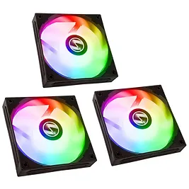 Lian Li ST120 RGB PWM FAN, Pack 3 pc con Controller, Nero - 120 mm Lian Li ST120 RGB PWM FAN, Pack 3 pc con Controller, Nero - 120 mm