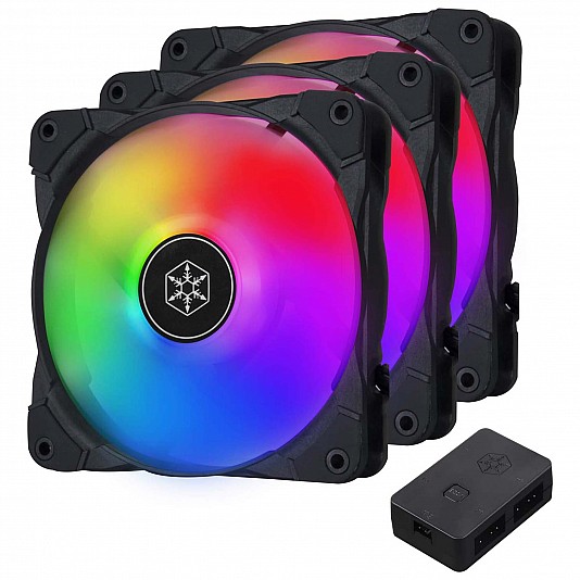 Silverstone Air Blazer 120i Lite ARGB Radiator Fan - Kit 3 Ventole, 120 mm Silverstone Air Blazer 120i Lite ARGB Radiator Fan - Kit 3 Ventole, 120 mm