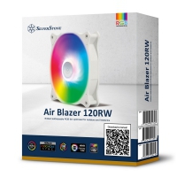 Silverstone Air Blazer SST-AB120RW-ARGB Radiator Fan, Bianco - 120 mm