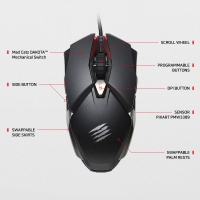 Mad Catz B.A.T. 6+ Performance Ambidextrous Gaming Mouse - Black