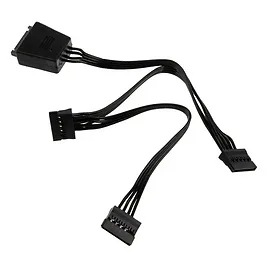 SilverstoneTek connettore di alimentazione SATA da 1 a 3 - Nero SilverstoneTek connettore di alimentazione SATA da 1 a 3 - Nero