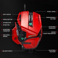 Mad Catz R.A.T. 8+ ADV Fully Adjustable Gaming Mouse - Rosso