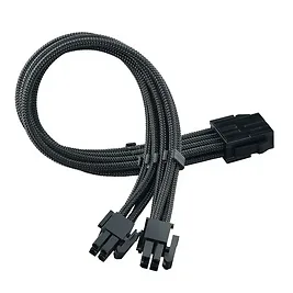 Silverstone Prolunga 8 pin (4+4) EPS , 300mm - Sleeved Nero Silverstone Prolunga 8 pin (4+4) EPS , 300mm - Sleeved Nero