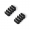 Silverstone Prolunga 8 pin (4+4) EPS , 300mm - Sleeved Nero