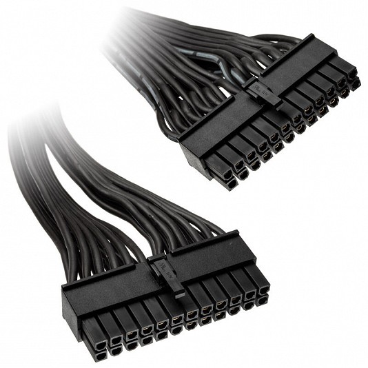 Silverstone PP06BE-MB35 ATX cable - Nero 350mm Silverstone PP06BE-MB35 ATX cable - Nero 350mm