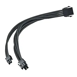 Silverstone Prolunga 1 x 8 pin (6+2) PCIe , 300mm - Sleeved Nero Silverstone Prolunga 1 x 8 pin (6+2) PCIe , 300mm - Sleeved Nero