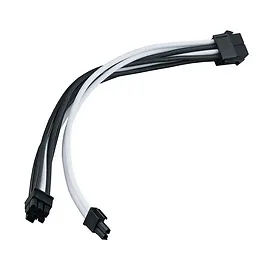 Silverstone Prolunga 1 x 8 pin (6+2) PCIe , 300mm - Sleeved Nero/Bianco Silverstone Prolunga 1 x 8 pin (6+2) PCIe , 300mm - Sleeved Nero/Bianco